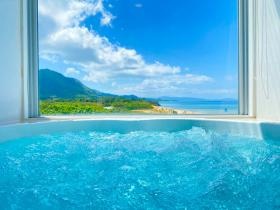 客室は全室オーシャンビューのジャグジー付きです