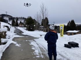 雪で人が立ち入れない場所もドローンなら生産性向上の期待大。