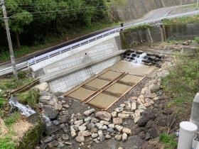 玖珠の護岸工事です。