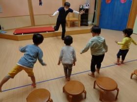 運動あそびのようす