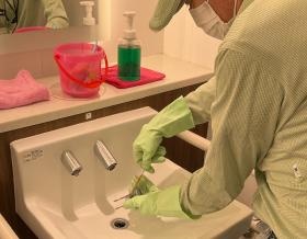 洗面台清掃