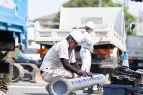業務風景（上水道布設替え工事）