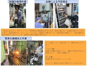 設備修理・保全の様子