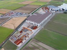 会社の外観（上空より）