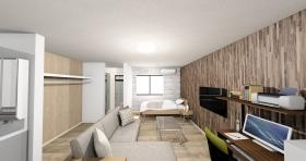 【単身用社宅】テレビ・エアコン・冷蔵庫・洗濯機・寝具など完備