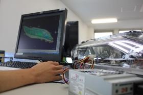 ＣＡＤを用いた設計業務の様子です