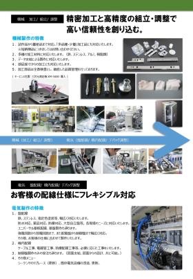 会社案内 機械加工組立、電気盤配線・機内配線