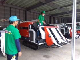 コンバインの動作チェック