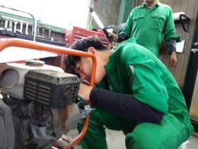 簡単な整備もします