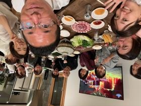 事業所２階での食事会♪