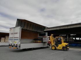 作業風景 リフト操作