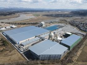 能代工場 加工集成材工場・発電所エリア