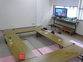 臨時の託児スペースです