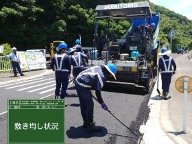 日向土木発注工事：県道中野原美々津線舗装補修工事／施工状況