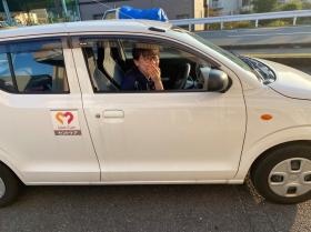 訪問介護スタッフです。安全運転で行ってきます！