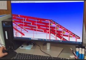 ＣＡＤによる作図の様子です。