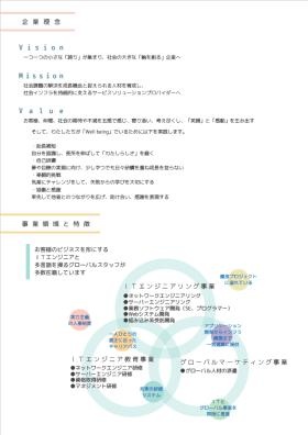 企業理念、事業領域と特徴