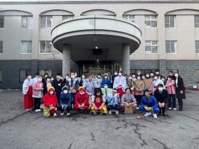 節分行事での集合写真