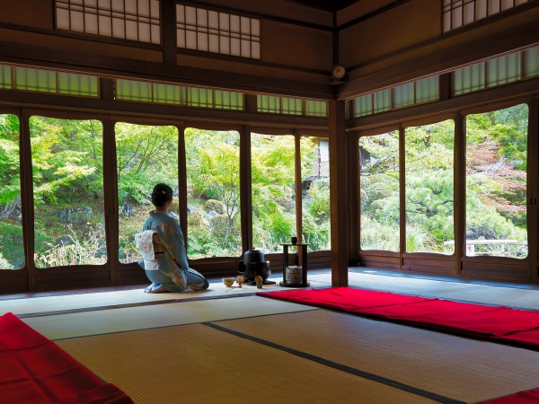 お点前をご披露いただく、茶室です。