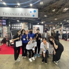 展示会の１コマ。