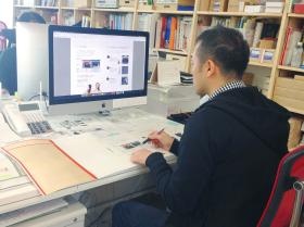 デザイナーの仕事の様子