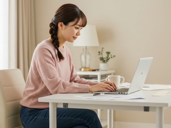 完全在宅勤務で勤務時間など自由♪