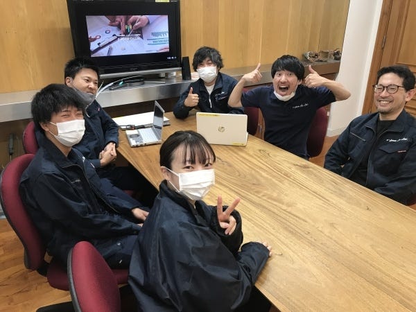 社員一同で、活発に意見を出し合い取り組む社風です！