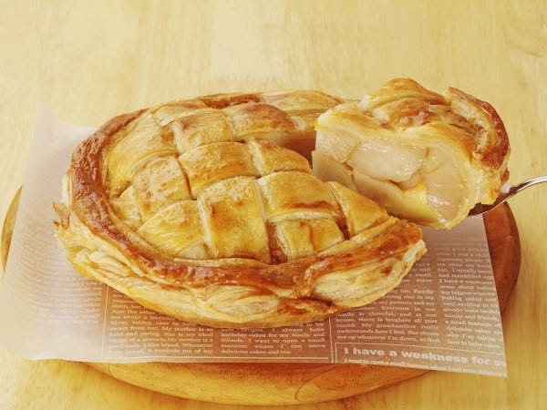 著名人にも人気のアップルパイ。