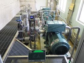 大型ポンプ設置