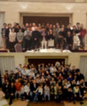 コロナ前の写真ですが忘年会です。仕事も遊びも真剣です！