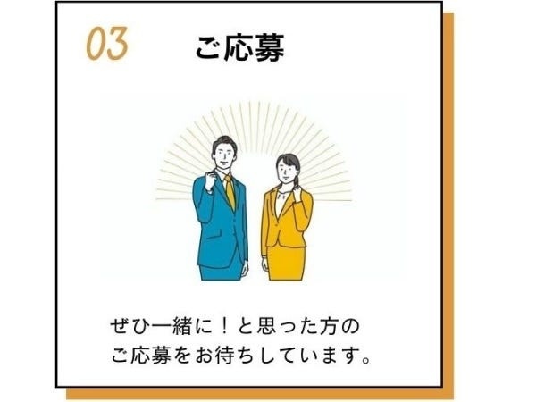 ご検討の上、ぜひ一緒に！という方のご応募をお待ちしております。