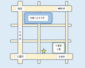 東鳴尾駅から徒歩６分のところにあります