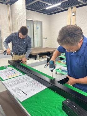 研修風景…窓のスペシャリストを養成。スキルアップを目指します