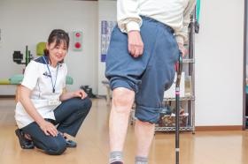 デイサービスでの個別リハビリの様子