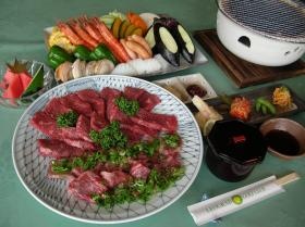 レストラン夕食 バーベキュー