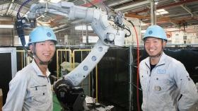 アルミ加工品製造部の若手社員