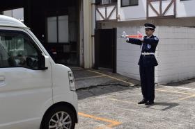 交通誘導警備の様子