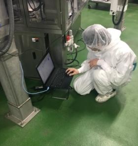 客先工場での試運転