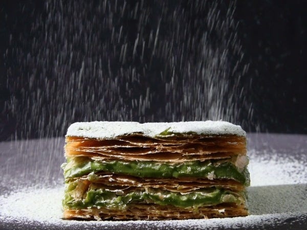 レストランスペシャリテのミルフィーユ