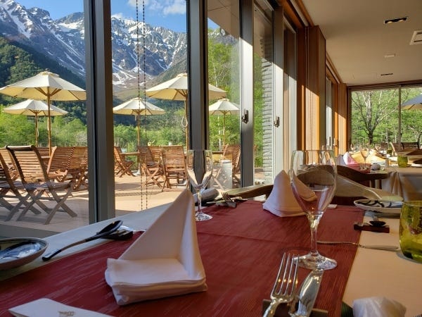 メインダイニング「ラ・ベルフォーレ」。