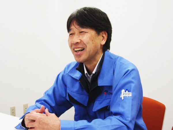 部門責任者です。期待する将来像としては、修理部隊を率いる存在になっていってもらいたいと思っています。