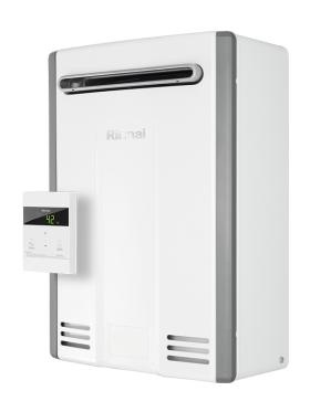 メイン製品の「ガス給湯器」です。写真はイタリア向け製品です