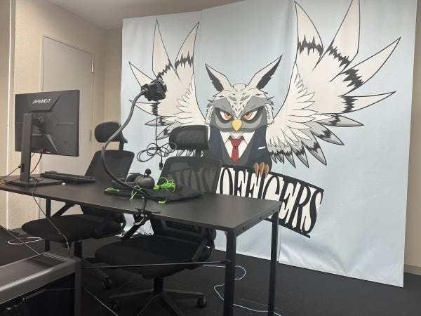 【専用ブース】大会やイベント時にはこちらのブースを使って配信します