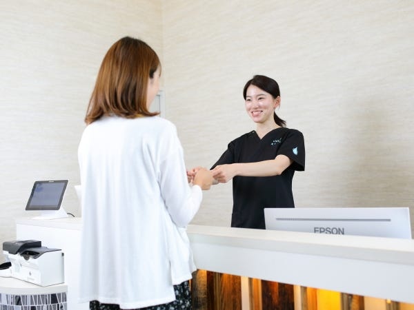 受付風景になります