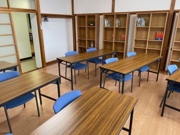 自習スペース。勉強に集中できると好評で、毎日たくさんの生徒が使用しています。