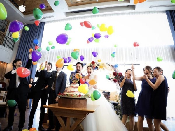 華やかな演出スパークバルーン！