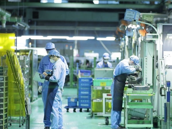 勤務いただく工場です。