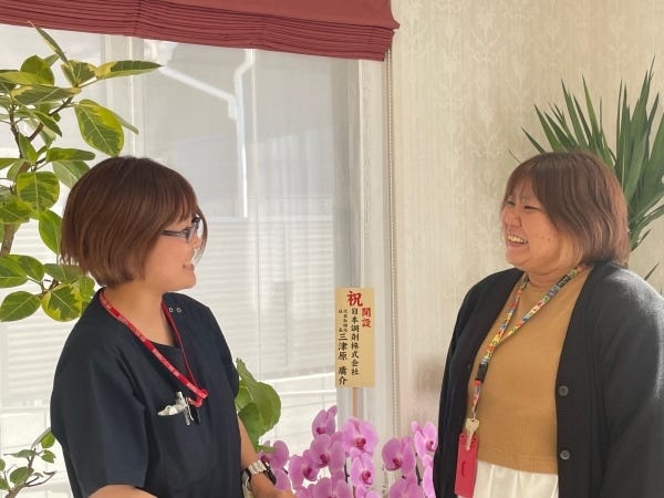 一緒に働くスタッフさんです。何でも聞ける環境です。