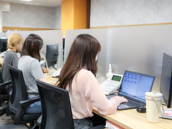自分のペースで業務に集中できる環境が整っています。