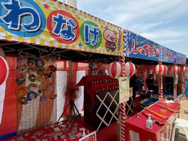 縁日の設営・運営・撤去ショッピングモールで行いました